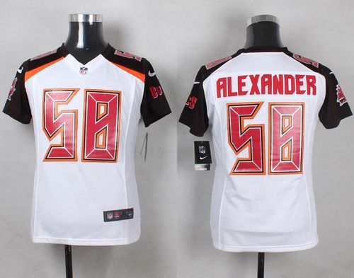 Nike Buccaneers #58 Kwon Alexander White Youth Stitched NFL New Elite Jersey - Click Image to Close